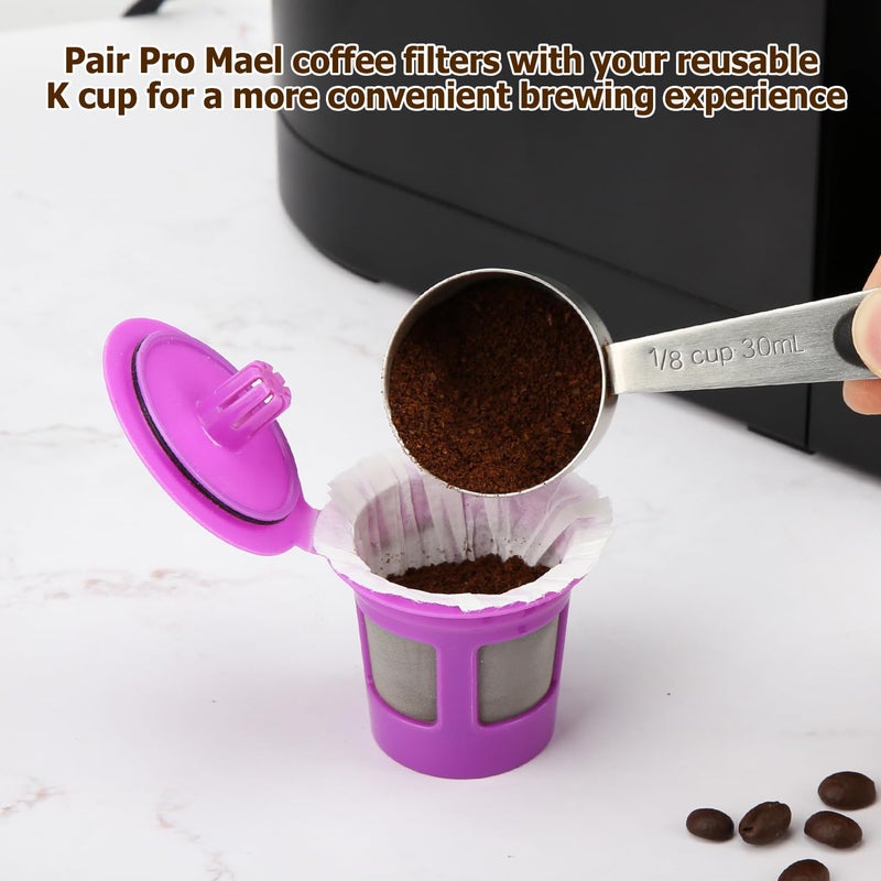 Pro Mael 360 Count Disposable K Cup Filters, Coffee Filter Paper for Keurig Brewers Single Serve 1.0 and 2.0, Use with Reusable K Cup Pods (White) - Image 3